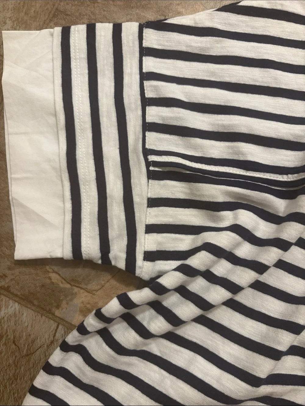 J. Crew Mixed Media Knit Tee